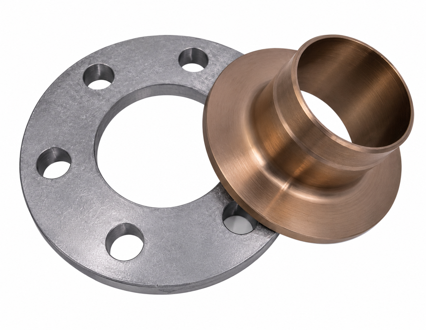 Copper Nickel Stub End for Composite Flange Assembly CuNi 90/10